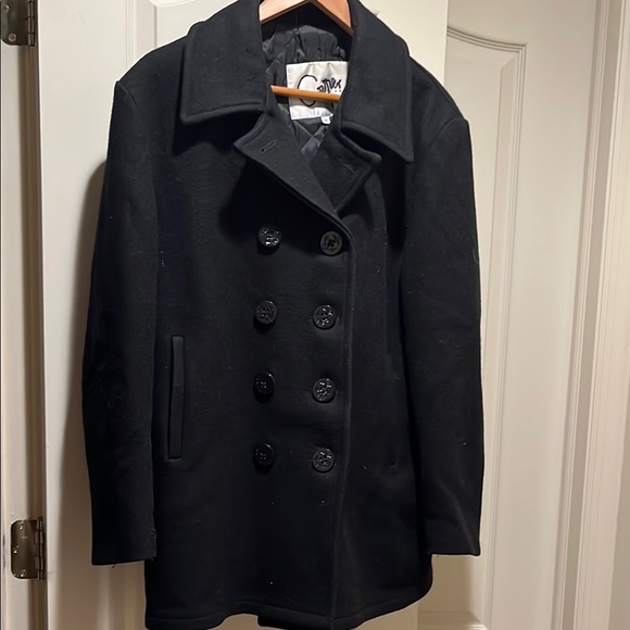 Vintage authentic black wool peacoat - Picture 1 of 5